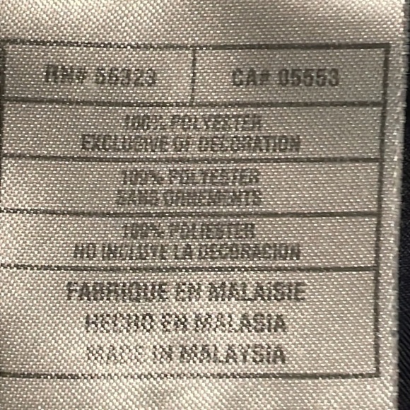 Large Nike navy blue white side stripe pockets split side athletic track pants - Picture 13 of 16